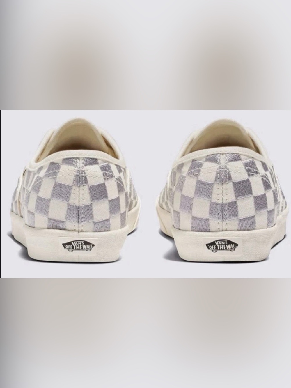 Vans Embroidered Check Authentic Low Pro Sneaker Shoes!!!(Womens Sz 6.5) - Picture 3 of 9